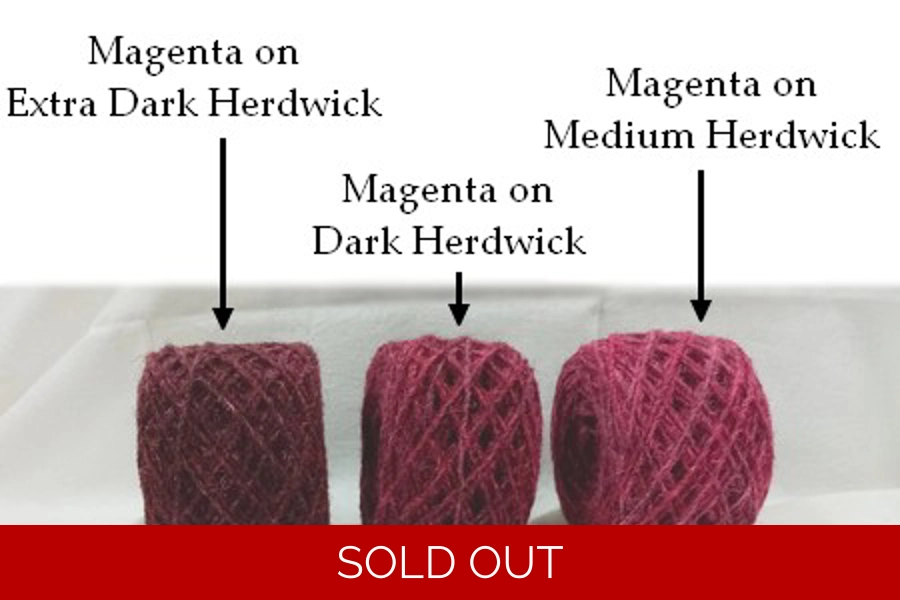 Magenta on Dark Herdwick, 100g